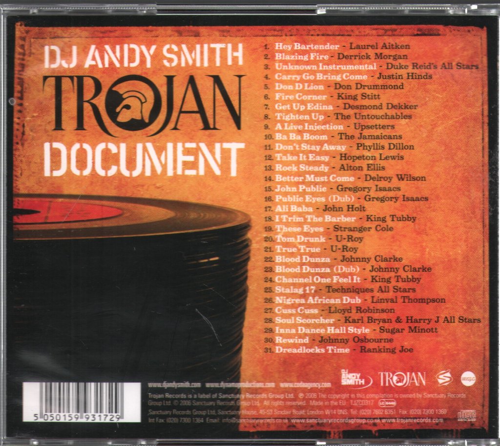 DJ Andy Smith - Trojan Document - Cd