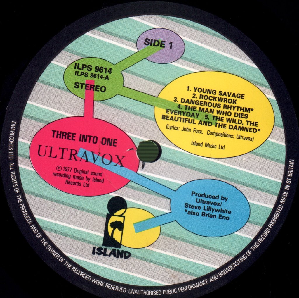 Ultravox - Three Into One - Lp