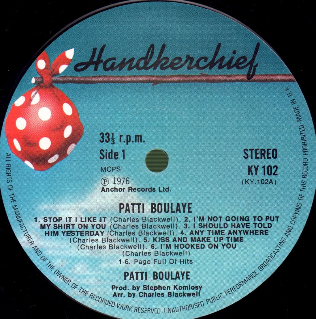 Patti Boulaye - Patti Boulaye - Lp