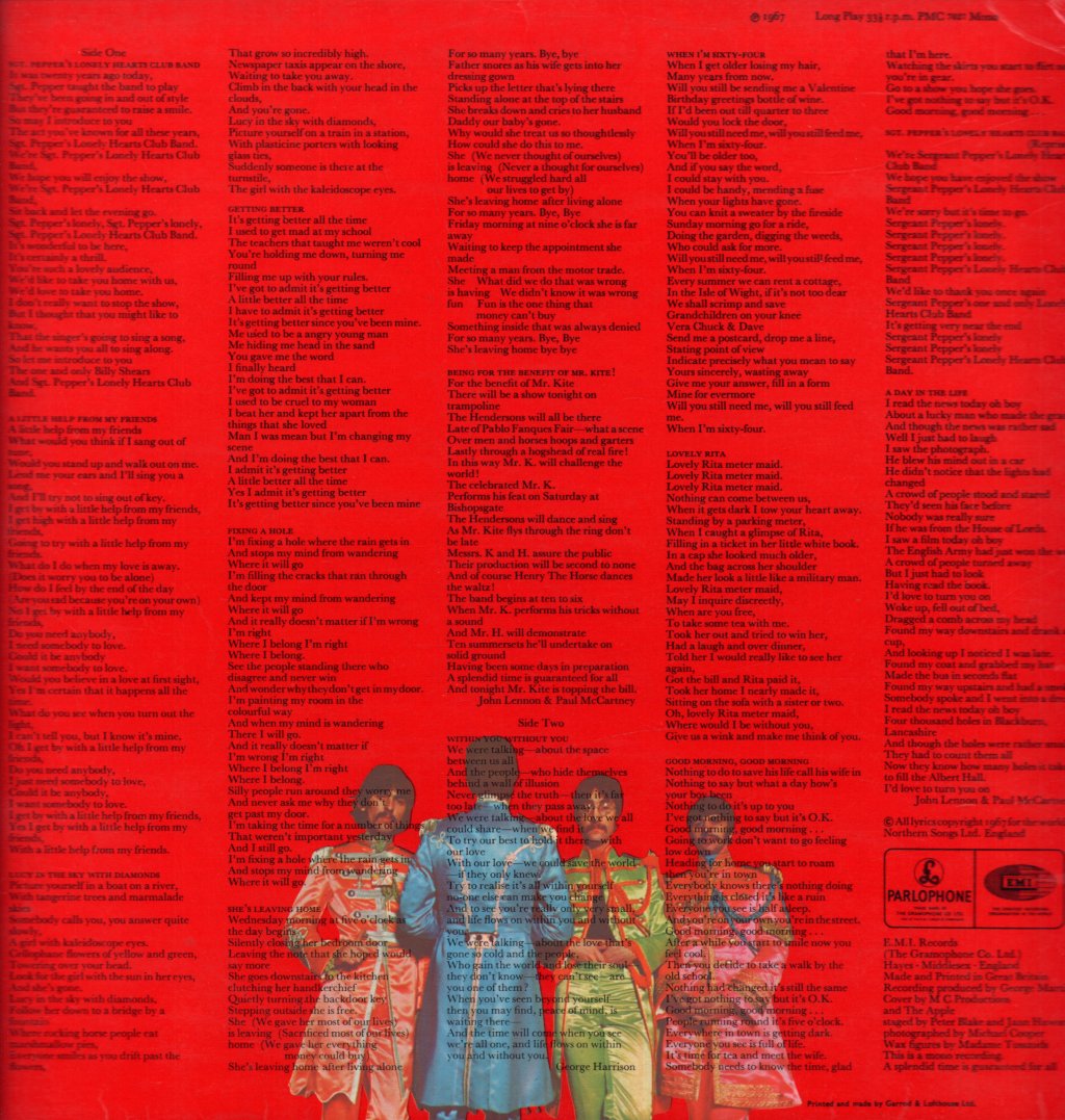 Beatles - Sgt Peppers Lonely Hearts Club Band - Lp