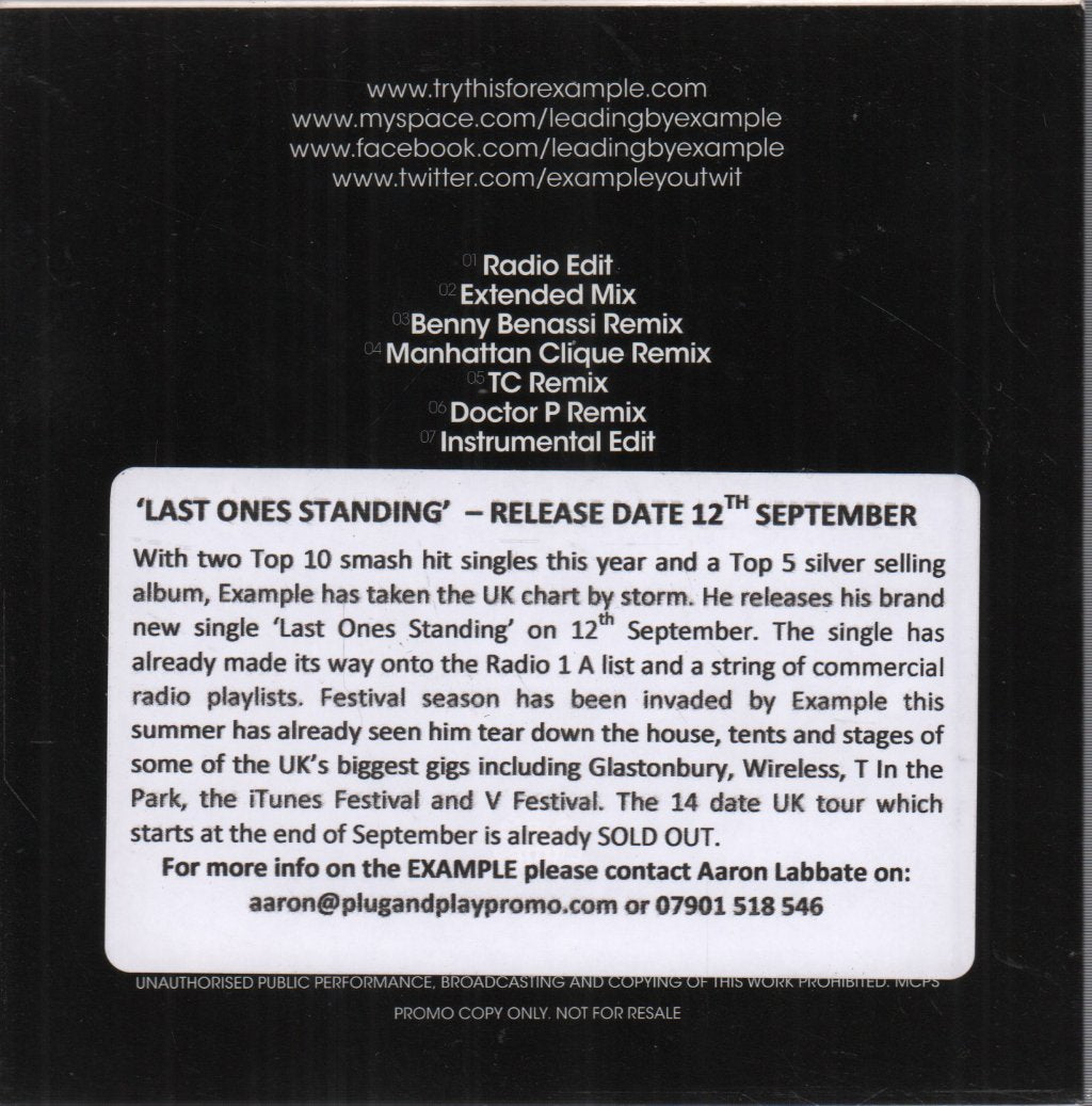 Example - Last Ones Standing - Cd
