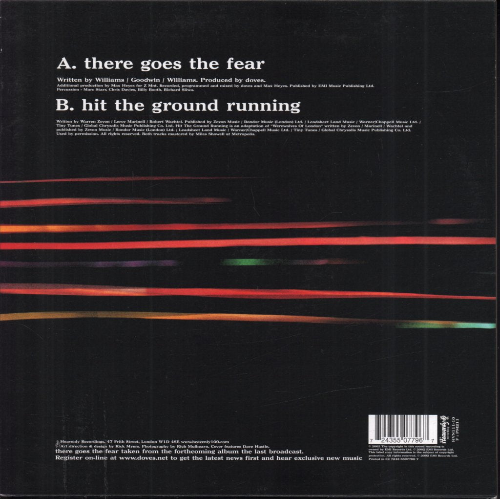 Doves (Manchester Group) - There Goes The Fear - 10 Inch