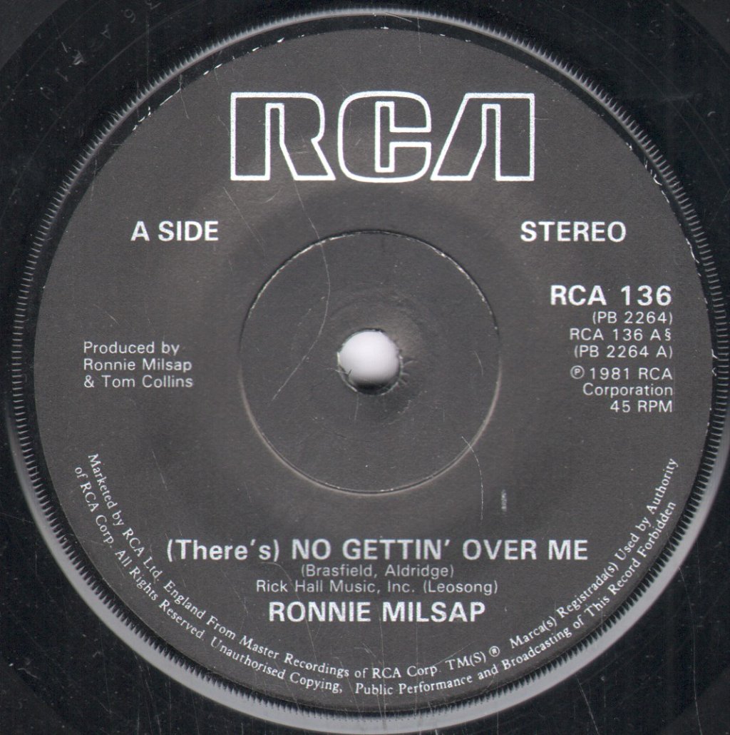 Ronnie Milsap - No Gettin Over Me - 7 Inch