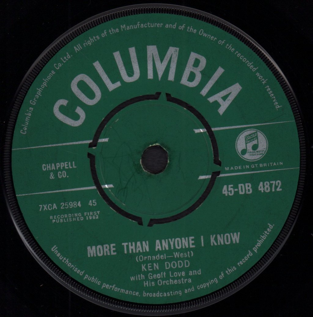 Ken Dodd - Come To Me - 7 Inch
