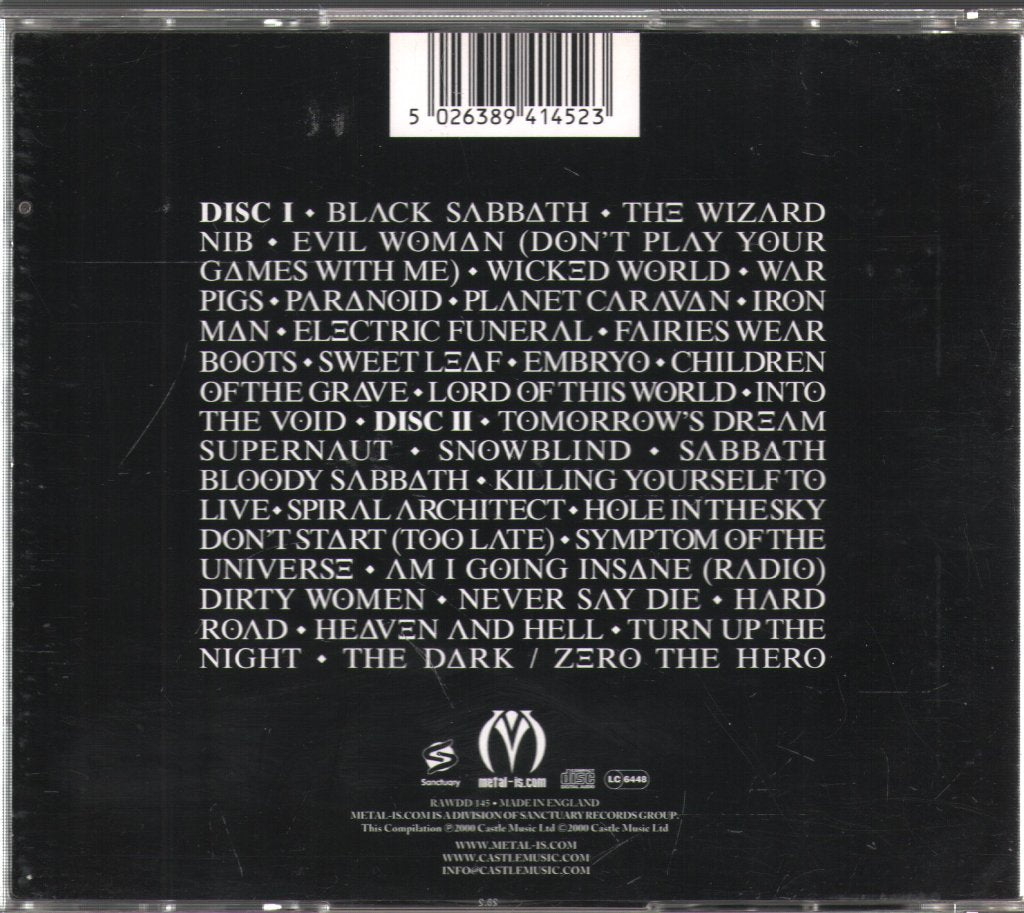 Black Sabbath - Best Of Black Sabbath - Double Cd