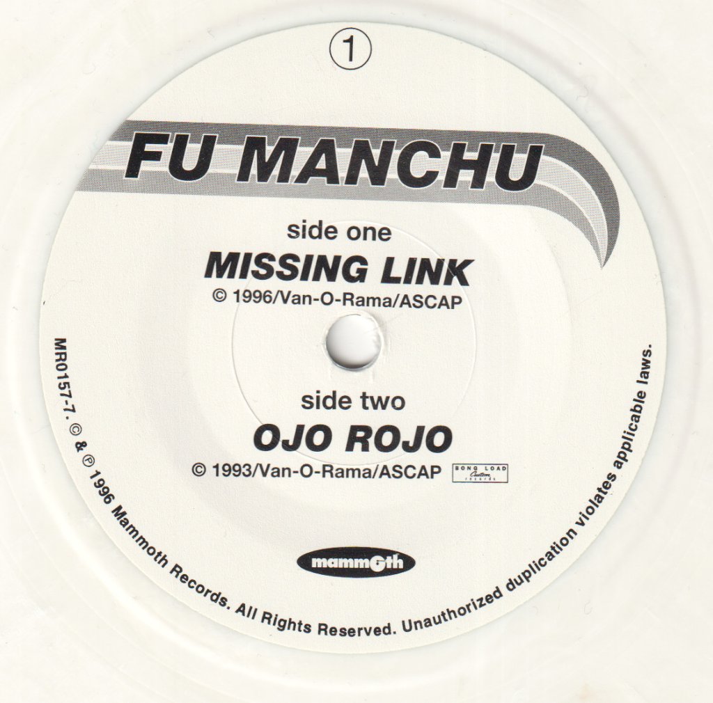 Fu Manchu - Missing Link - 7 Inch