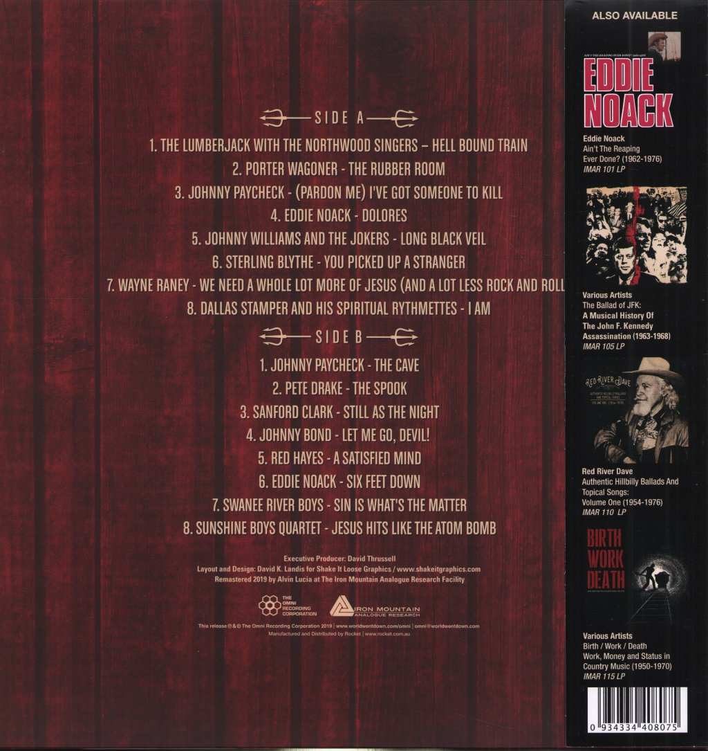 Various Artists - Hillbillies In Hell - Country Music's Tormented Testament (1952-1974) Volume 8 - Lp