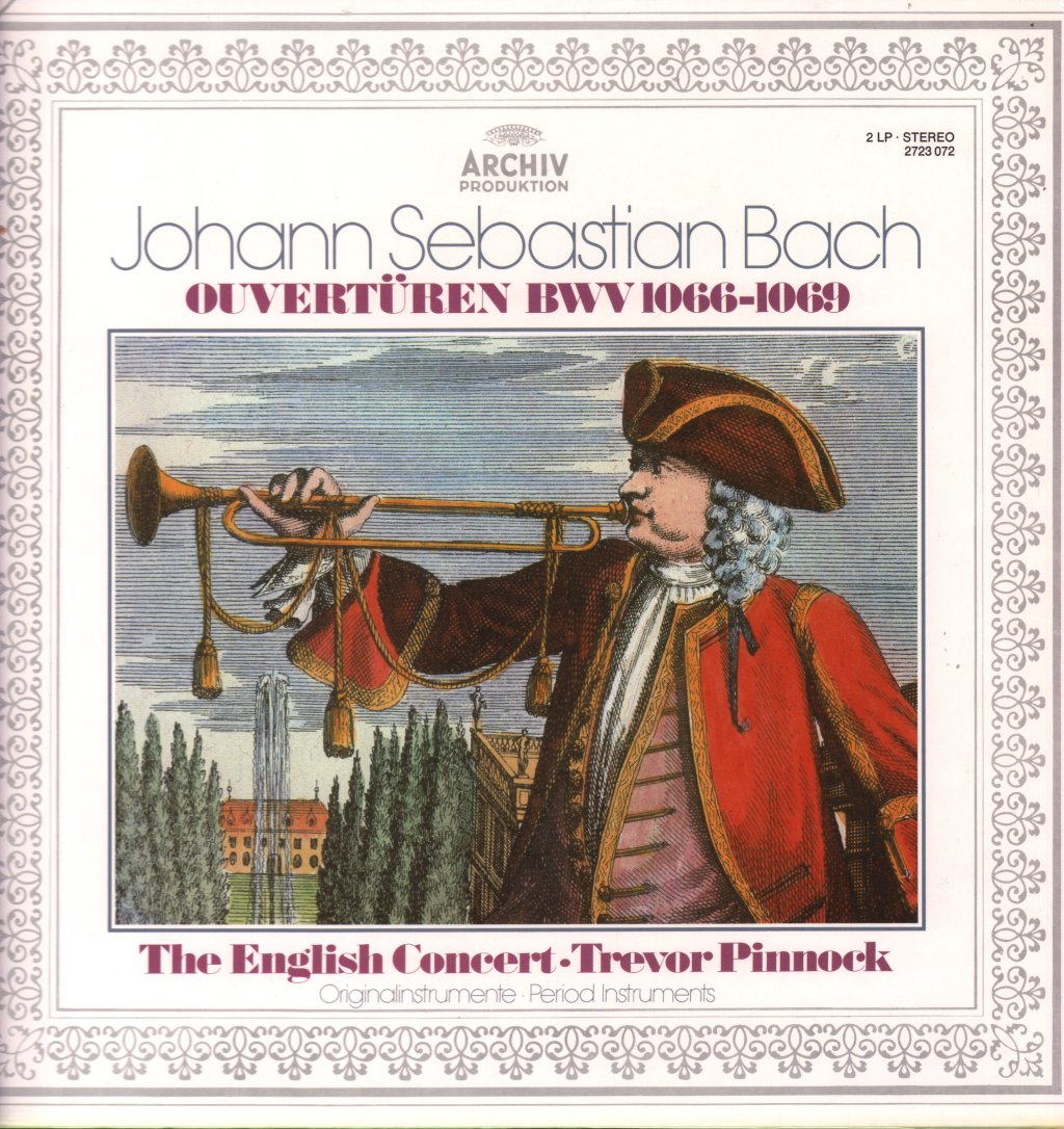 English Concert / Trevor Pinnock - Johann Sebastien Bach - Ouvertüren BWV 1066-1069 - Double Lp