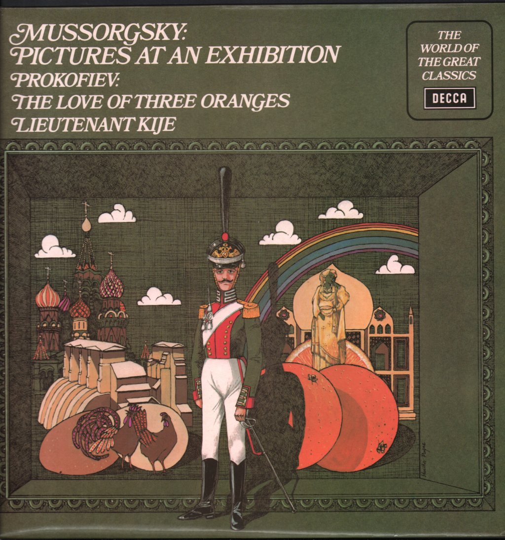 Ernest Ansermet - L'Orchestre De La Suisse Romande / Paris Conservatoire Orchestra / Sir Adrian Boult - Mussorgsky - Pictures At An Exhibition / Prokofiev - Love of Three Oranges - Lp