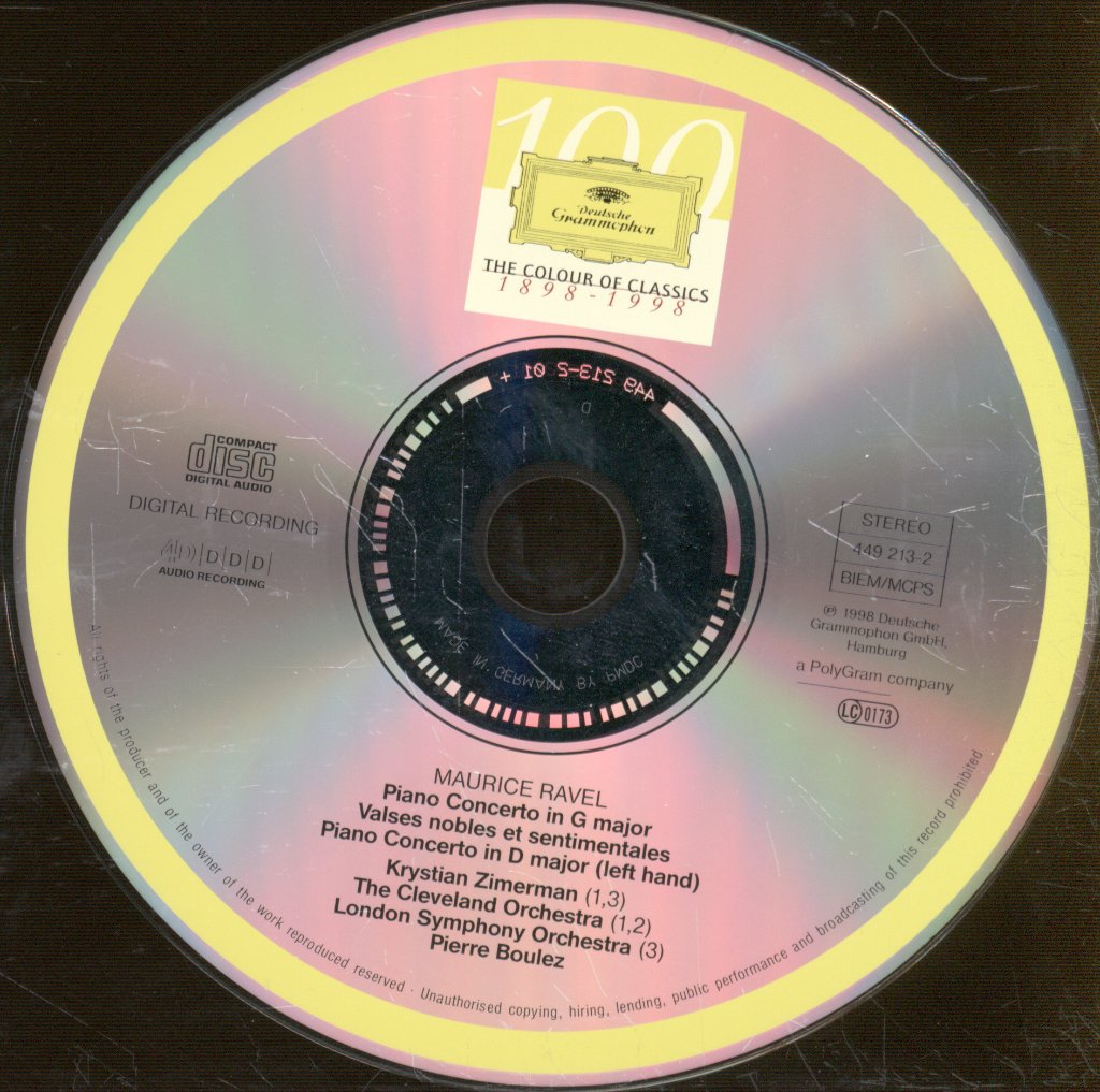 Krystian Zimerman, Pierre Boulez - Ravel - Piano Concertos, Valses Nobles Et Sentimentales - Cd