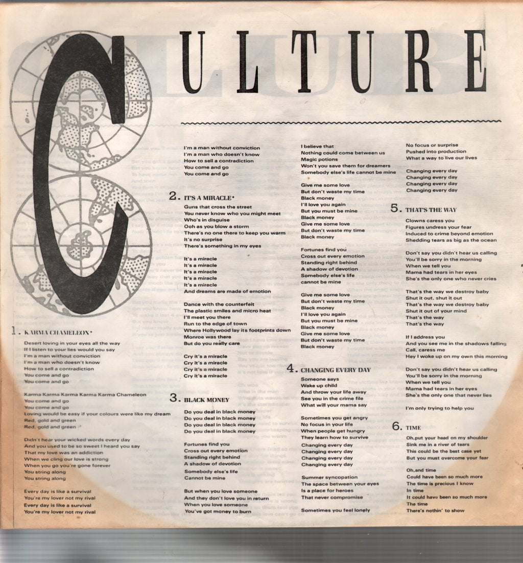 Culture Club - Colour By Numbers - Lp