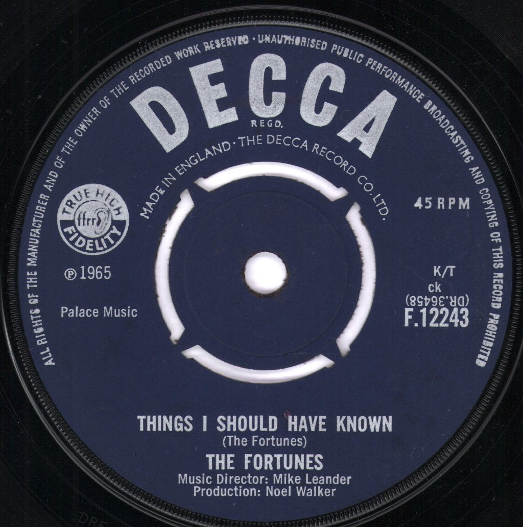 Fortunes - Here It Comes Again - 7 Inch