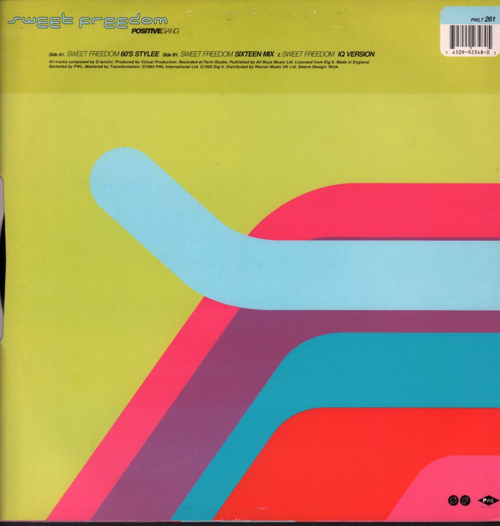 Positive Gang - Sweet Freedom - 12 Inch