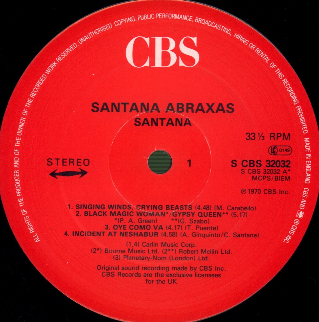 Santana - Abraxas - Lp