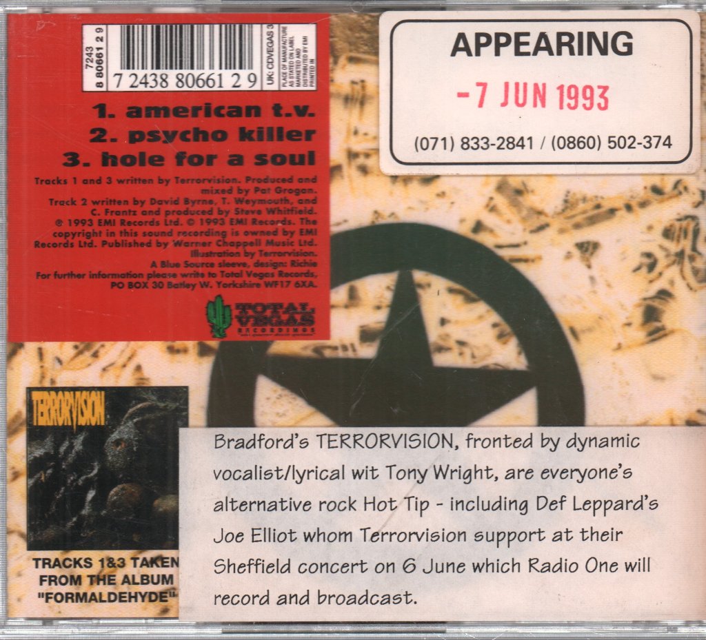 Terrorvision - American Tv - Cd