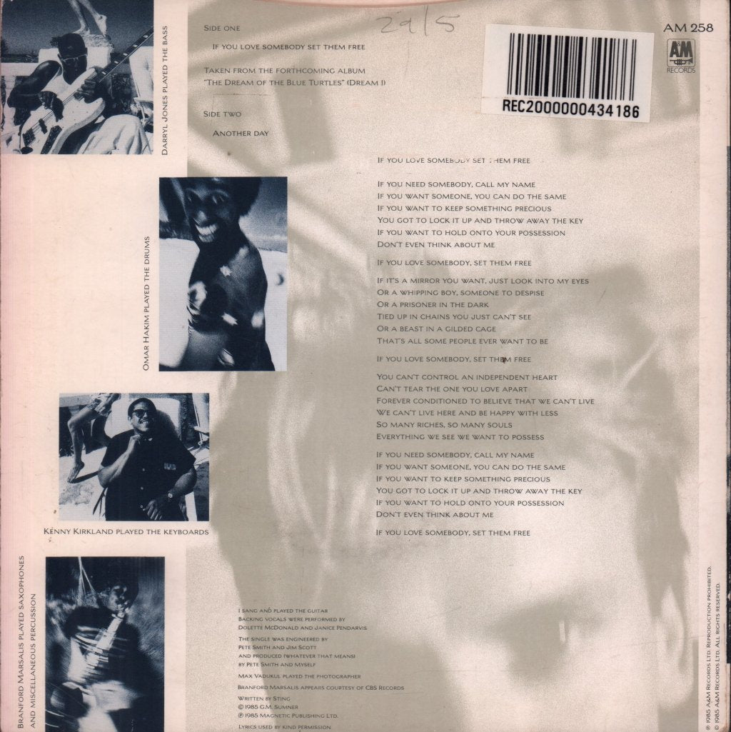 Sting - If You Love Somebody Set Them Free - 7 Inch