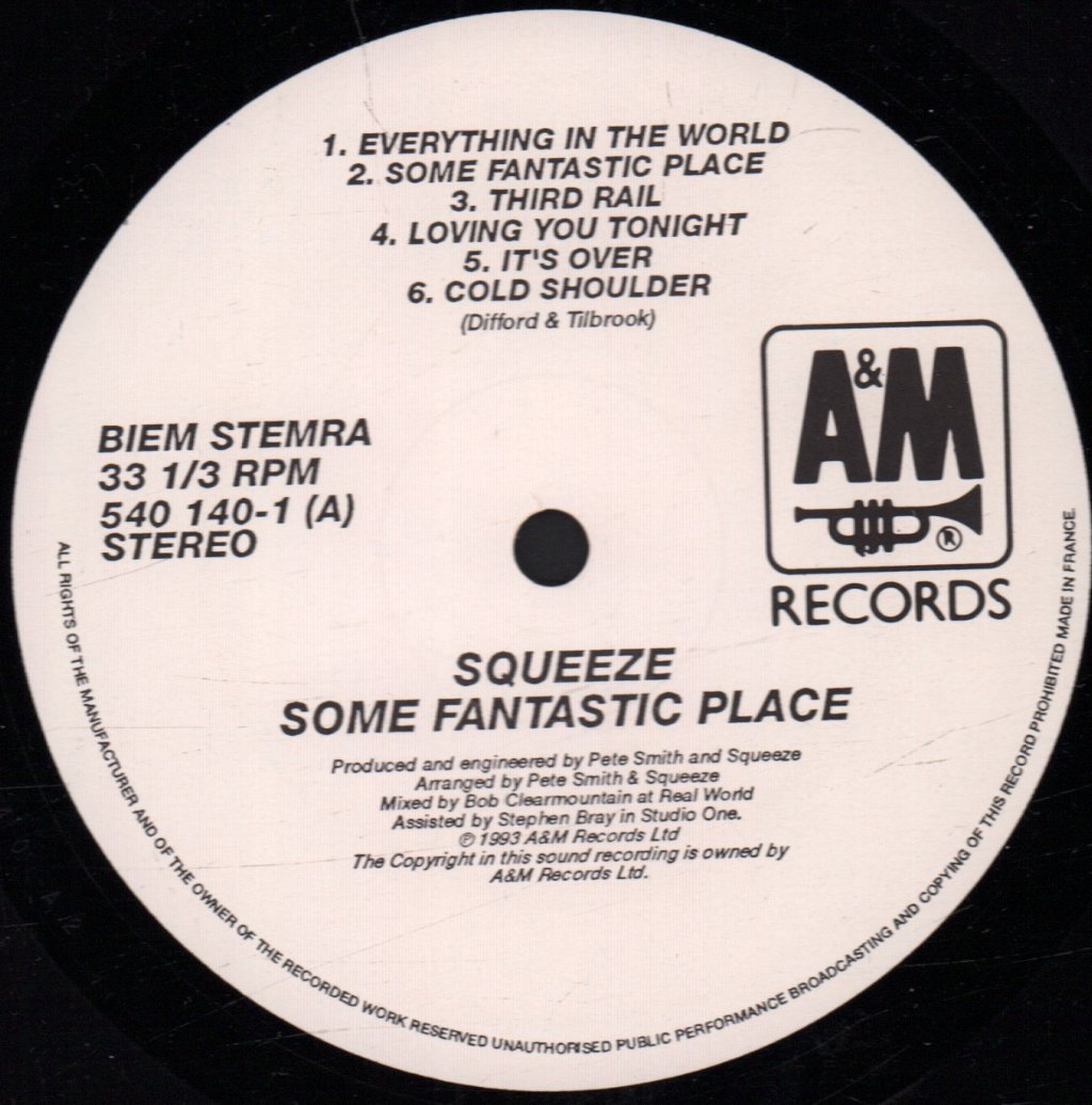 Squeeze - Some Fantastic Place - Lp