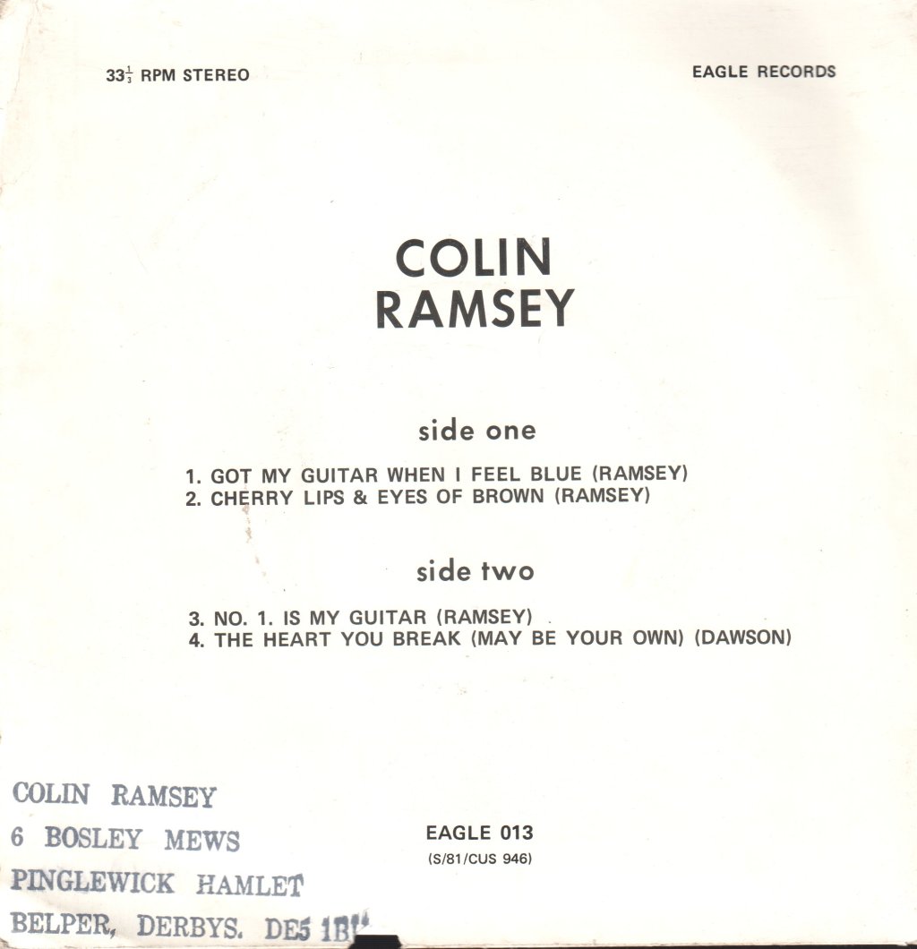 Colin Ramsey - Got My Guitar - 7 Inch