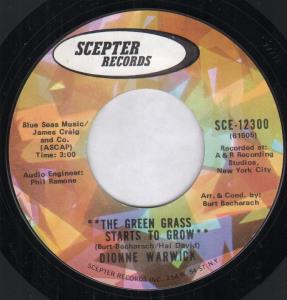 Dionne Warwick - Green Grass Starts To Grow - 7 Inch