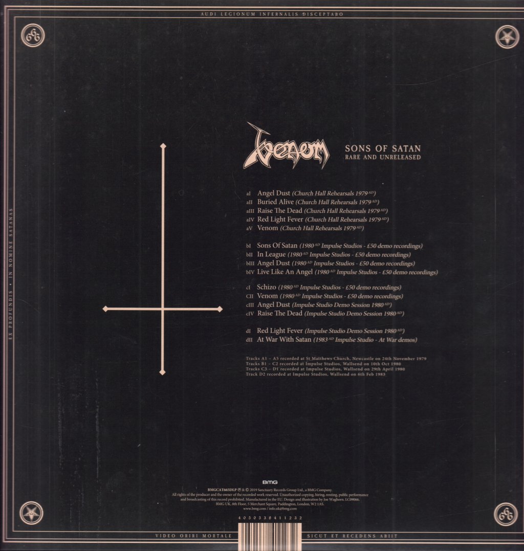 Venom (Metal Group) - Sons Of Satan - Rare And Unreleased - Double Lp
