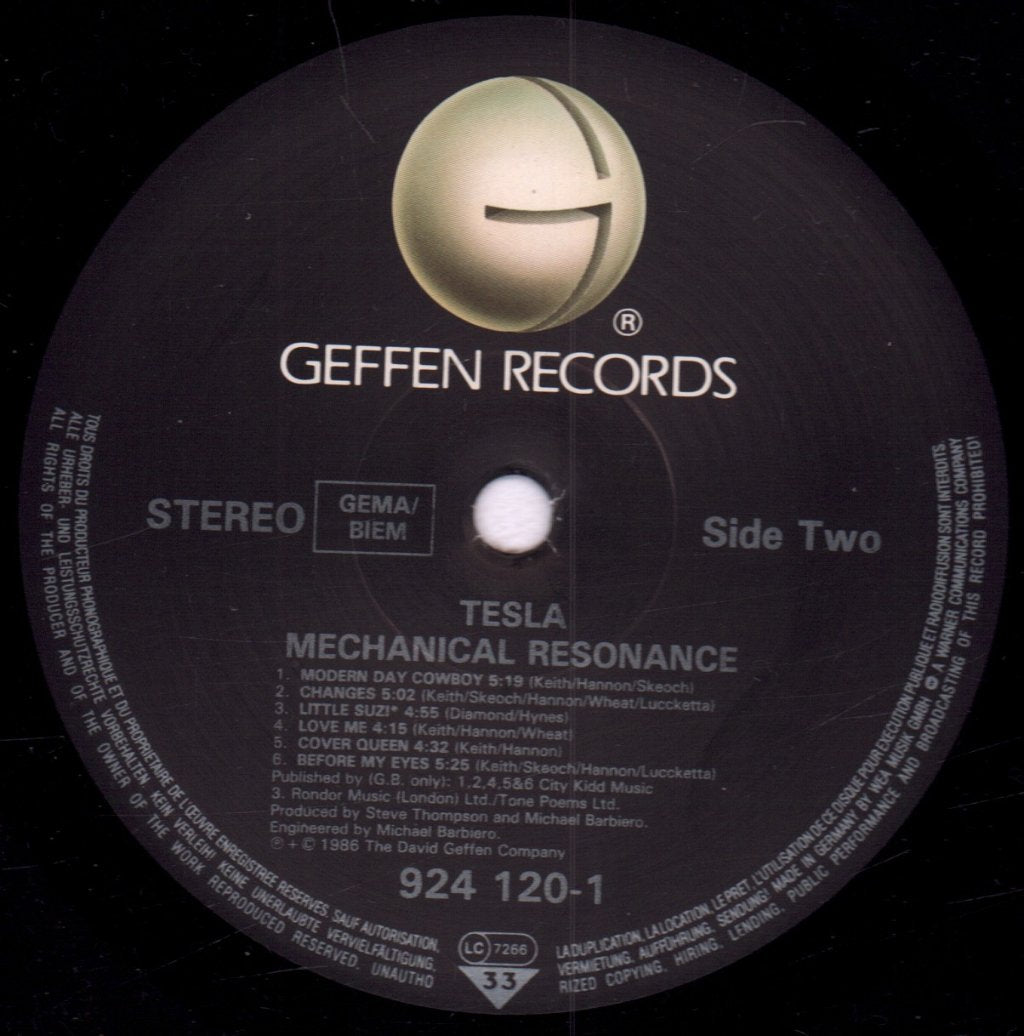 Tesla - Mechanical Resonance - Lp