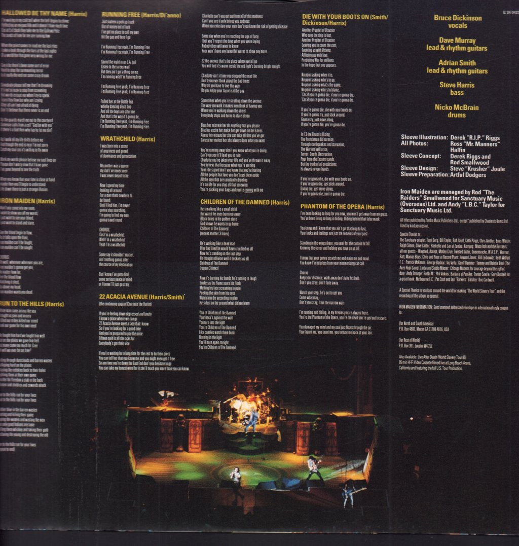 Iron Maiden - Live After Death - Double Lp