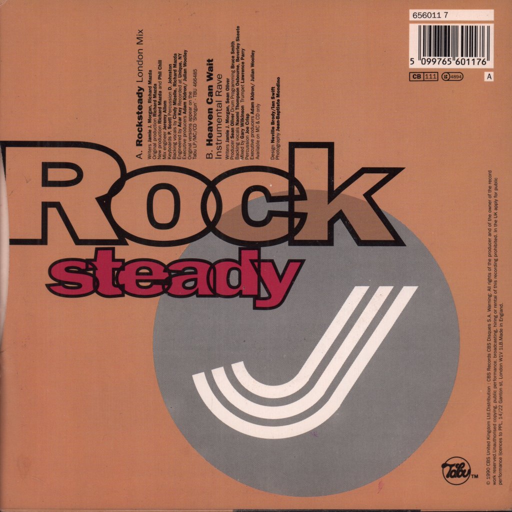 Jamie J Morgan - Rocksteady - 7 Inch