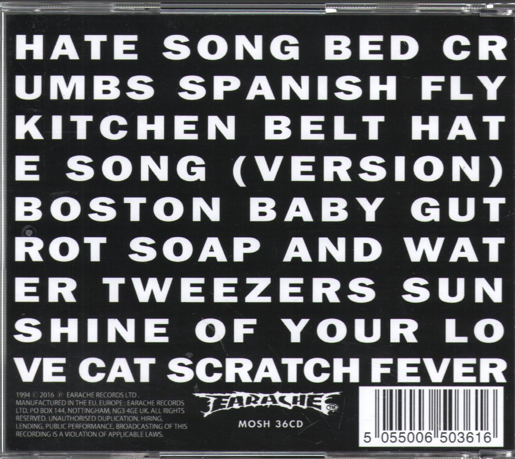 Fudge Tunnel - Hate Songs In E Minor - Cd