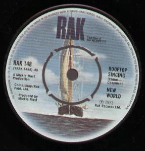 New World - Rooftop Singing - 7 Inch