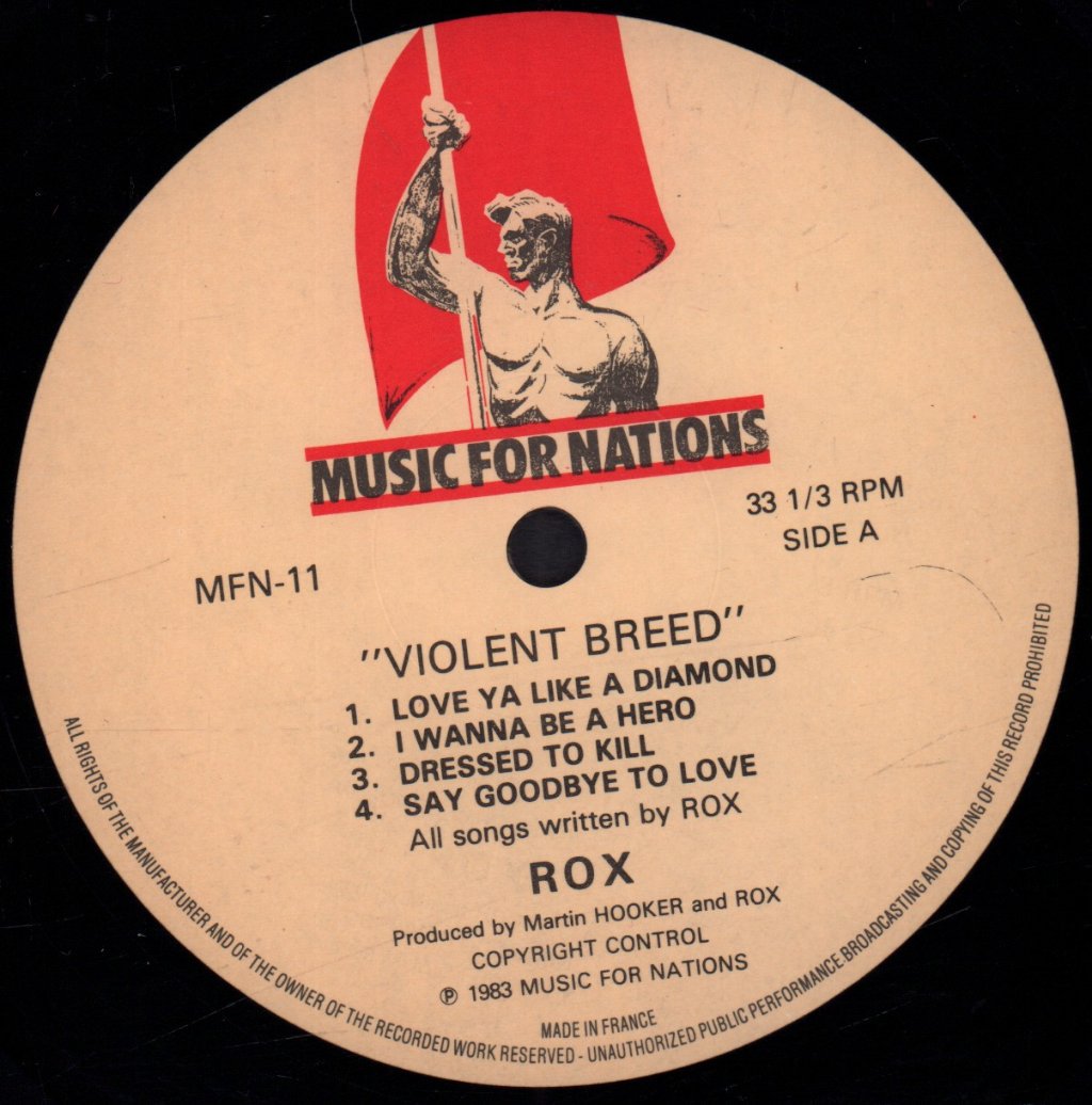 Rox (Metal Group) - Violent Breed - Lp