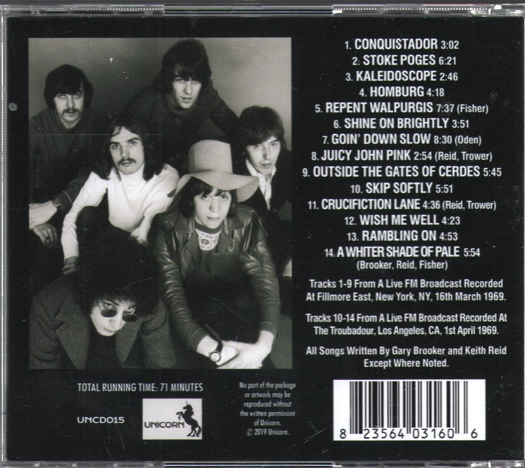 Procol Harum - Easter Island - New York Broadcasts 1969 - Cd