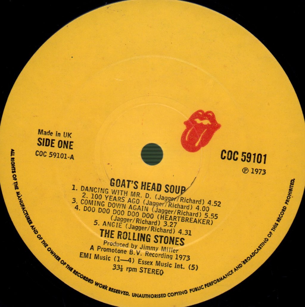 Rolling Stones - Goat's Head Soup - Lp