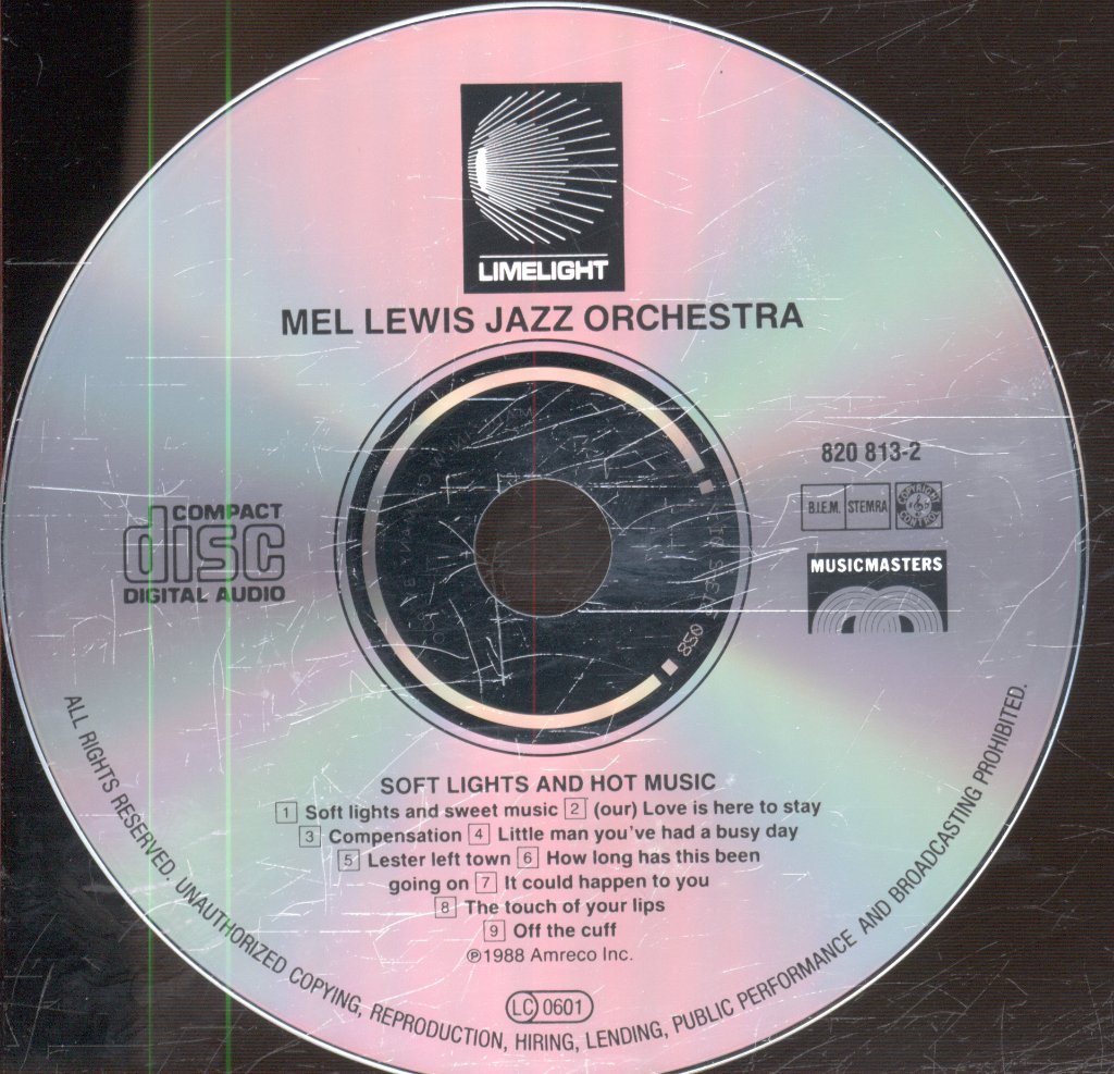Mel Lewis Jazz Orchestra - Soft Lights And Hot Music - Cd