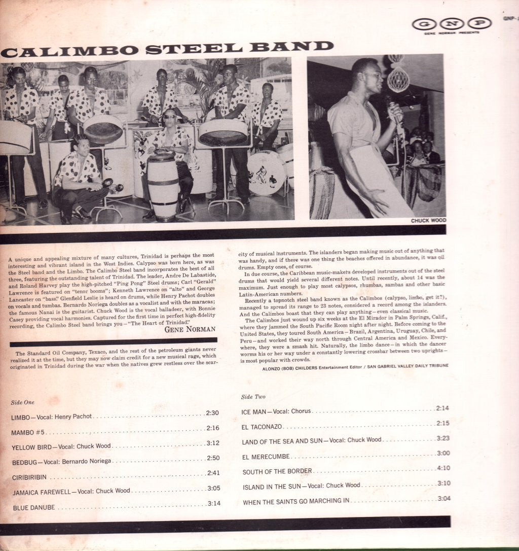 Calimbo Steel Band - Heart Of Trinidad - Lp