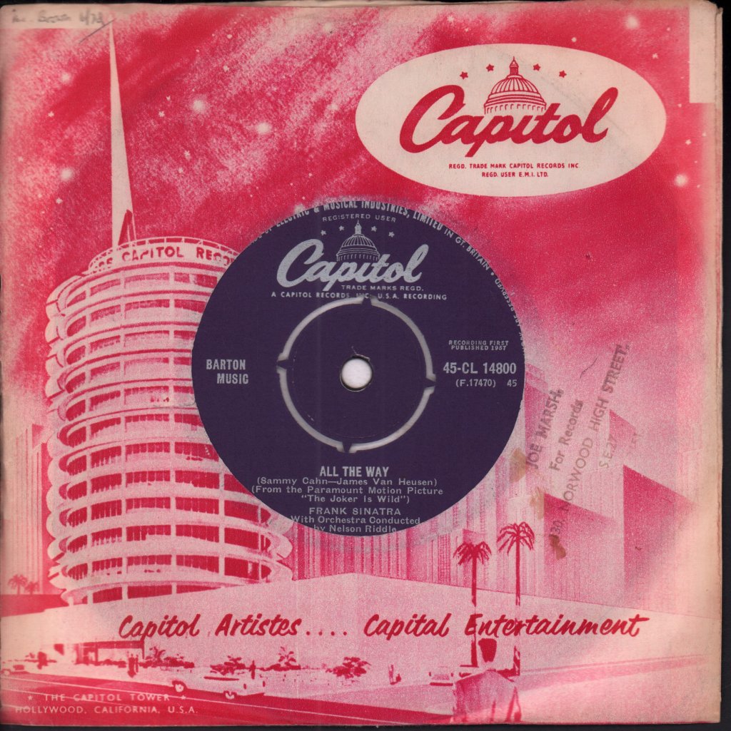 Frank Sinatra - All The Way - 7 Inch