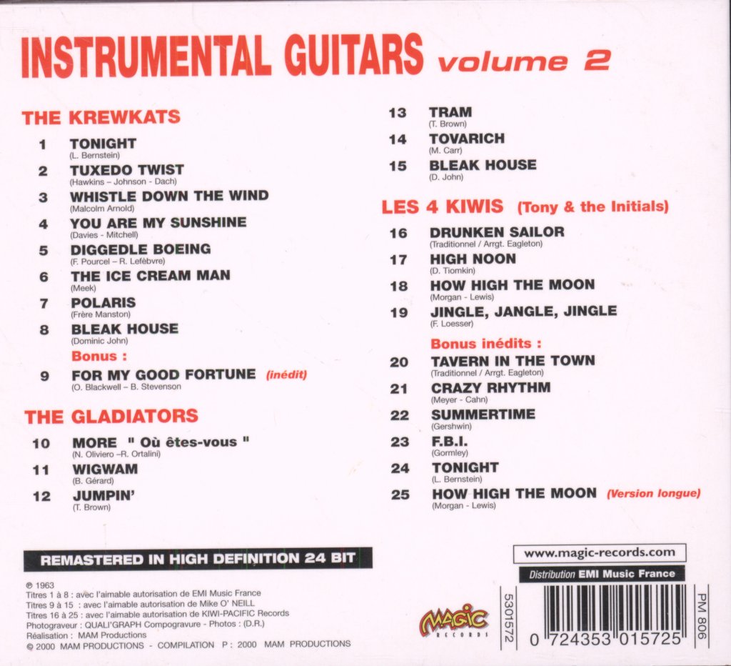 Various Artists - Instrumental Guitars Volume 2 - Cd