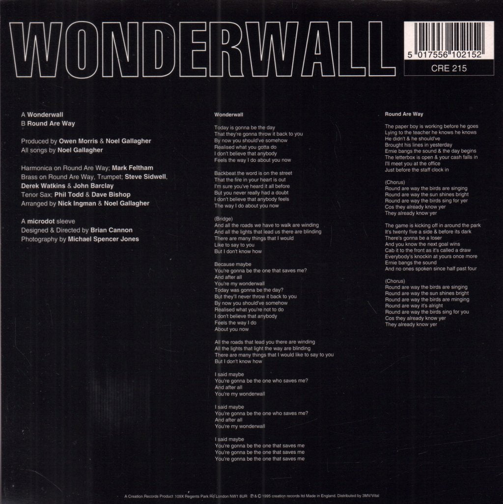Oasis - Wonderwall - 7 Inch