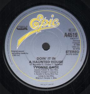 Yvonne Gage - Doin' It In A Haunted House - 7 Inch