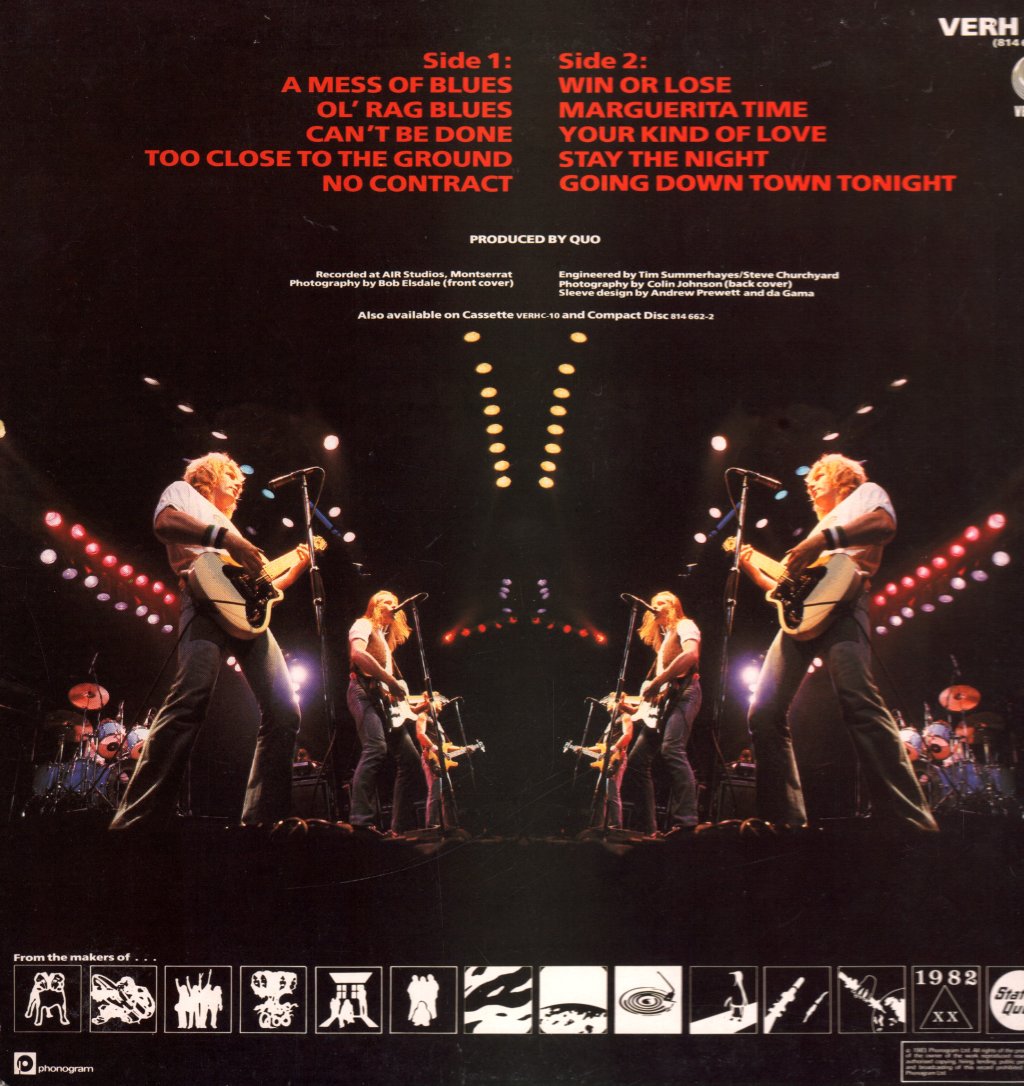 Status Quo - Back To Back - Lp