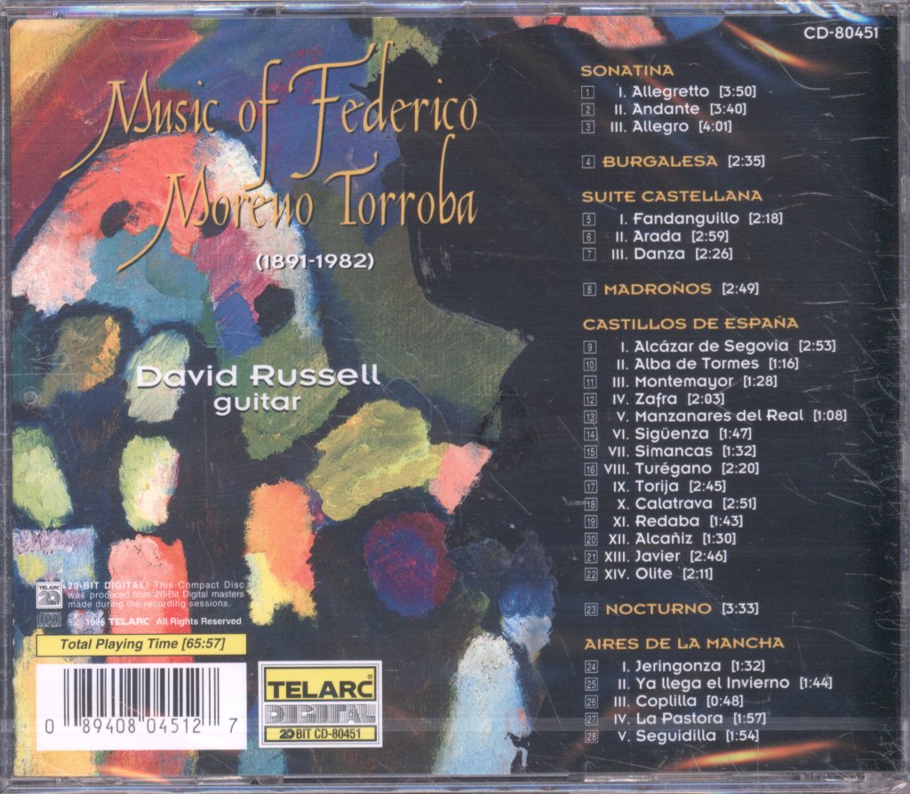 David Russell - Music Of Federico Moreno Torroba - Cd