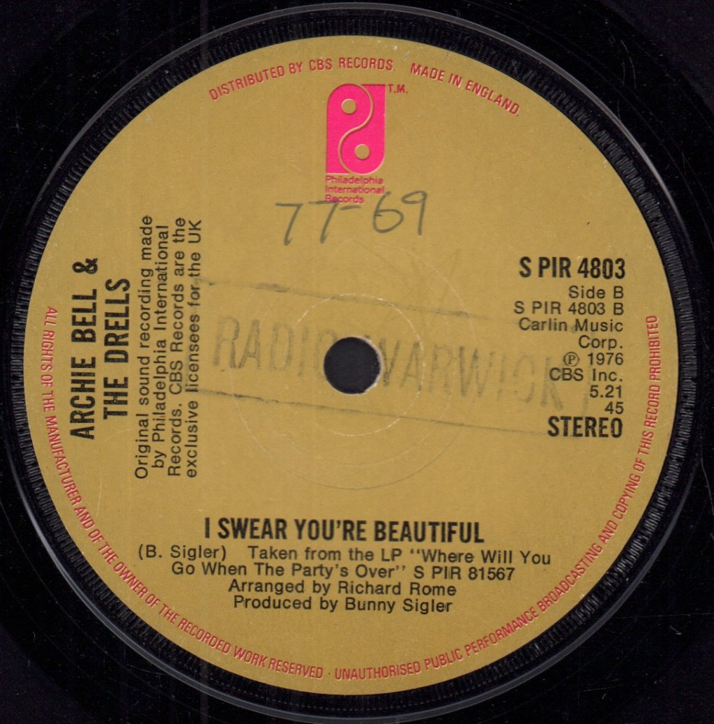 Archie Bell And The Drells - Where Will You Go When The Party's Over - 7 Inch