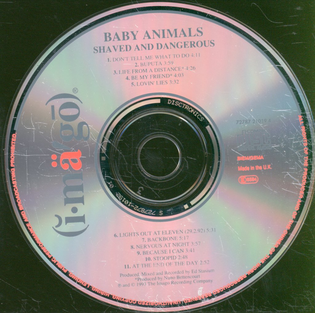 Baby Animals - Shaved And Dangerous - Cd