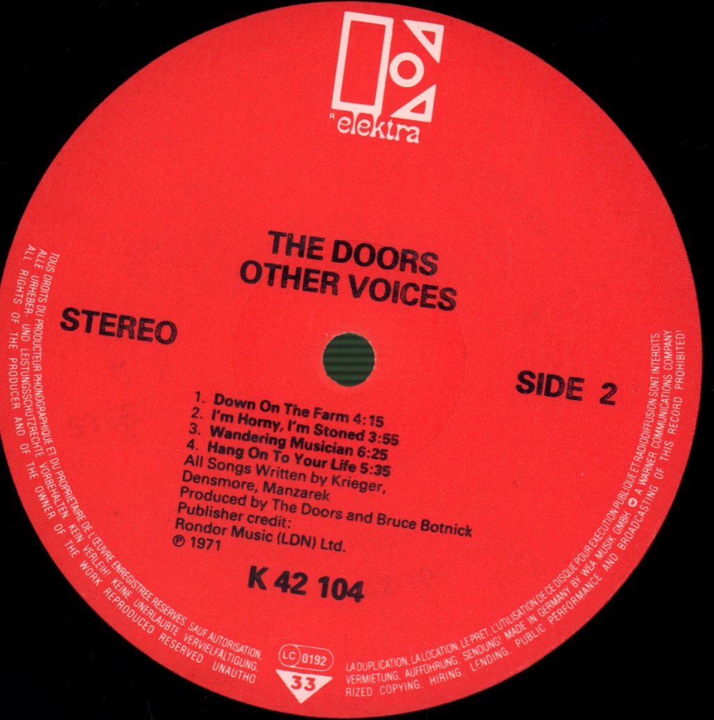 Doors - Other Voices - Lp