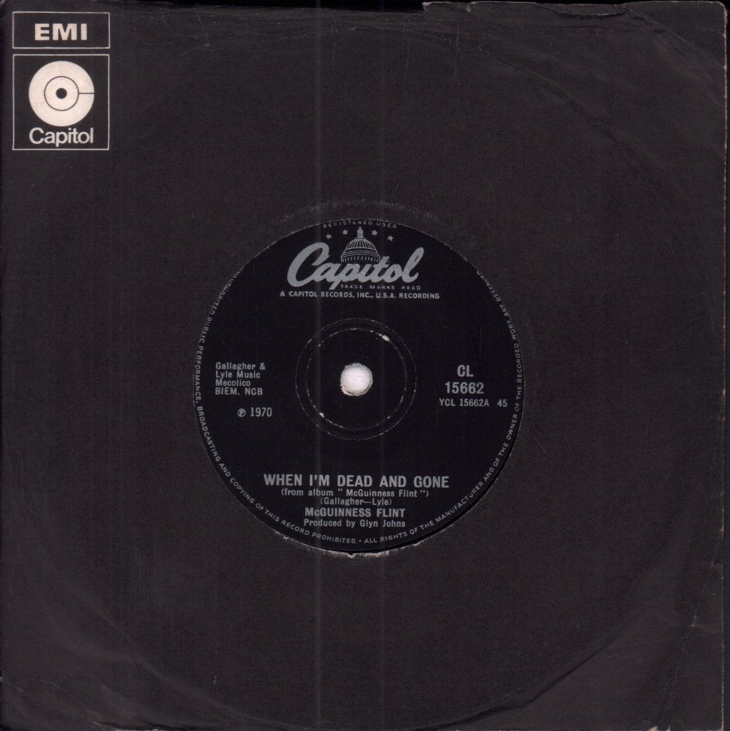 McGuinness Flint - When I'm Dead And Gone - 7 Inch