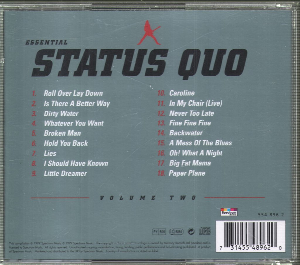 Status Quo - Essential - Volume Two - Cd