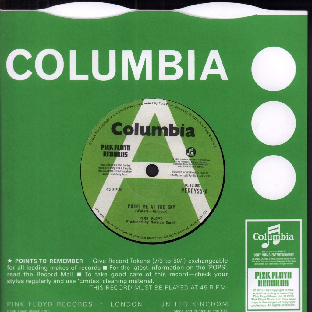 Pink Floyd - Point Me To The Sky - 7 Inch