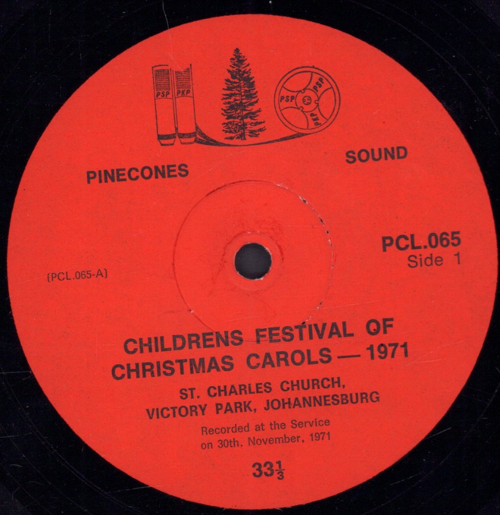 st. charles church victory park johannesburg - childrens festival of christmas carols 1971 - Lp