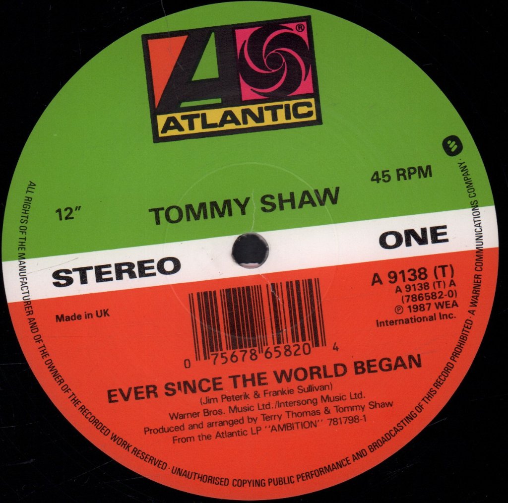 Tommy Shaw - Ever Since The World Began - 12 Inch