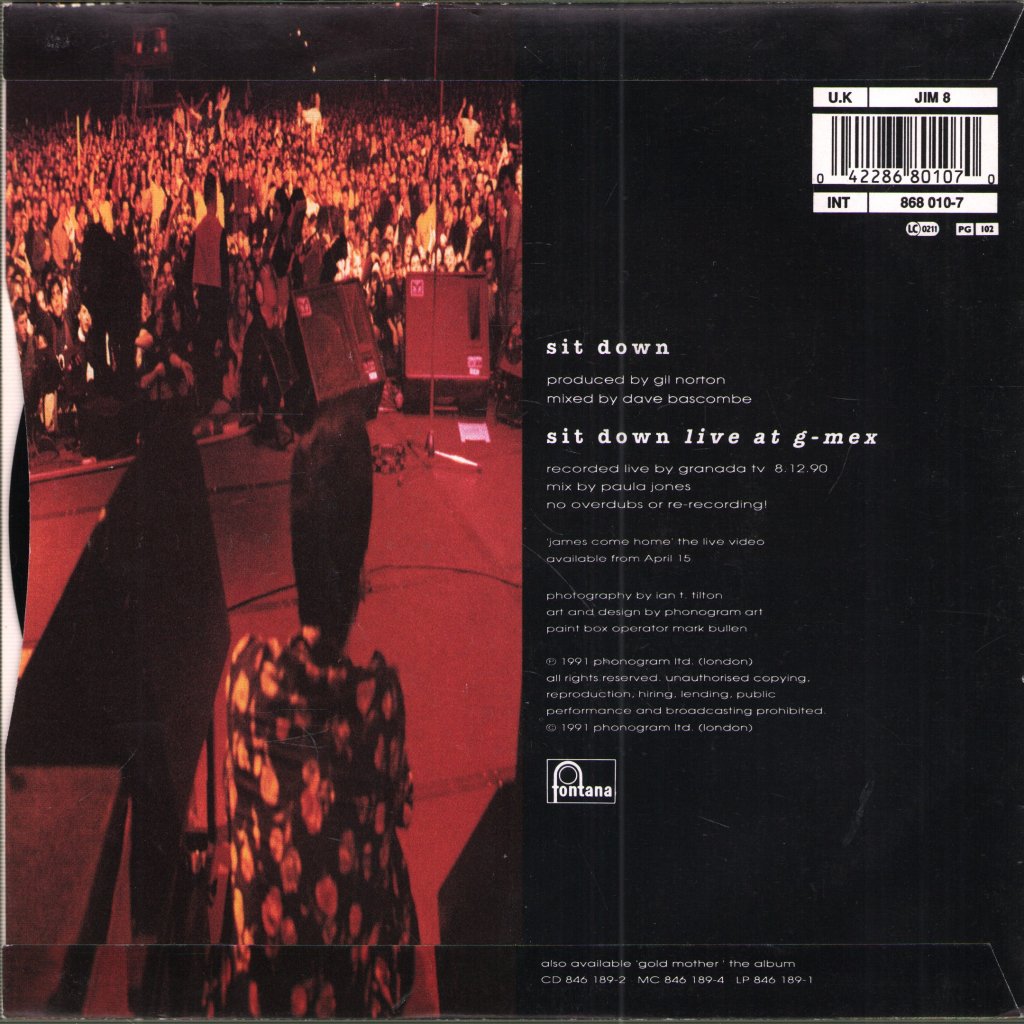 James - Sit Down - 7 Inch
