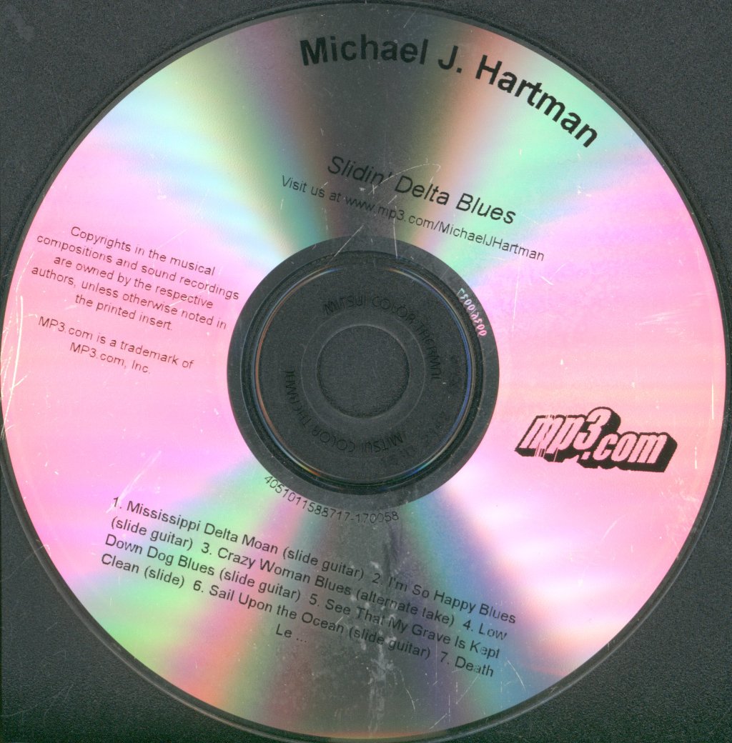 Michael J Hartman - Slidin' Delta Blues - Cdr